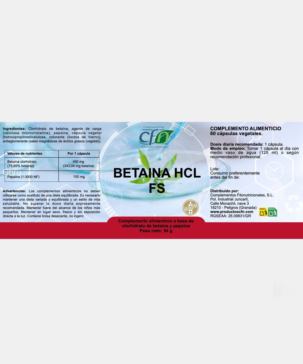Betaina HCL FS - Imagen 2