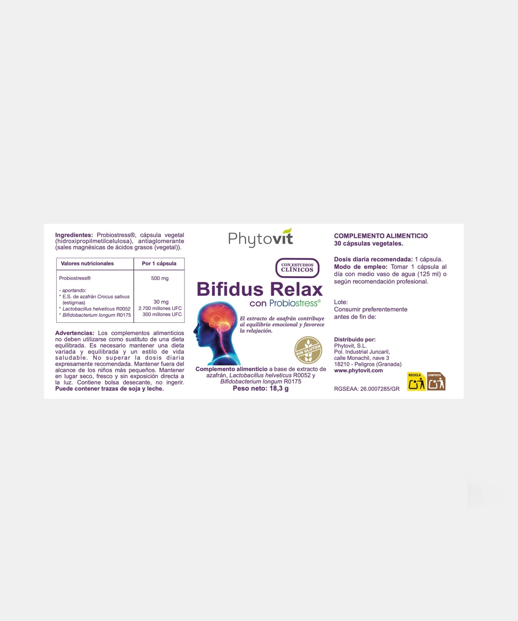 Bifidus Relax con Probiostress® - Imagen 2