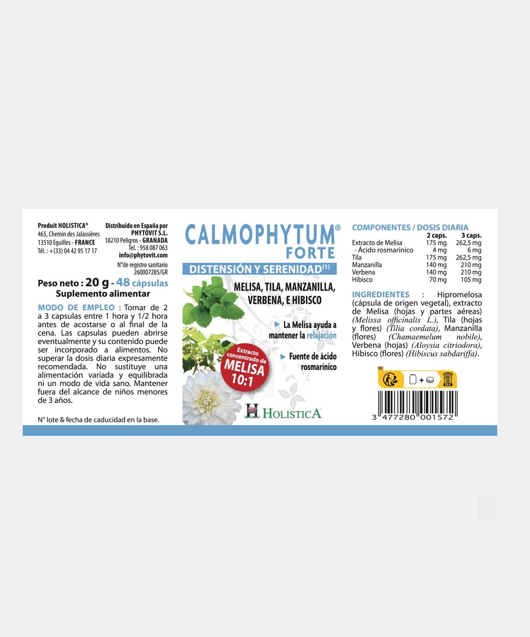 Calmophytum® Forte - 48 cápsulas - Imagen 2