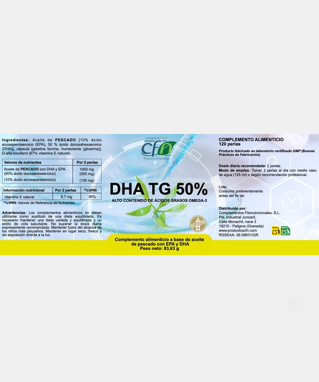 DHA TG 50% Cápsulas - Imagen 2