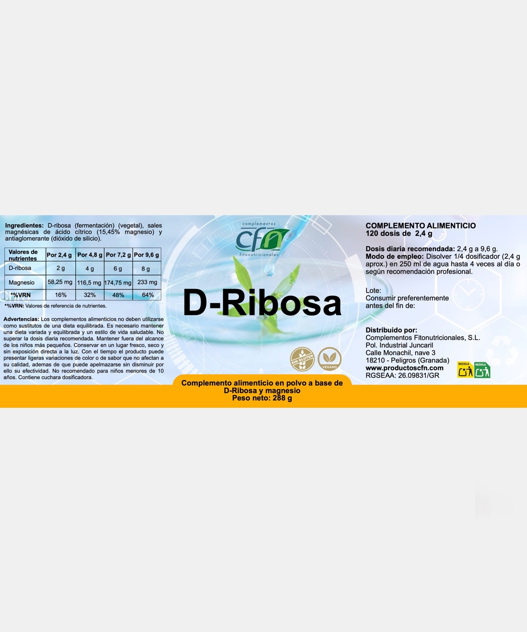 D-Ribosa - Imagen 2