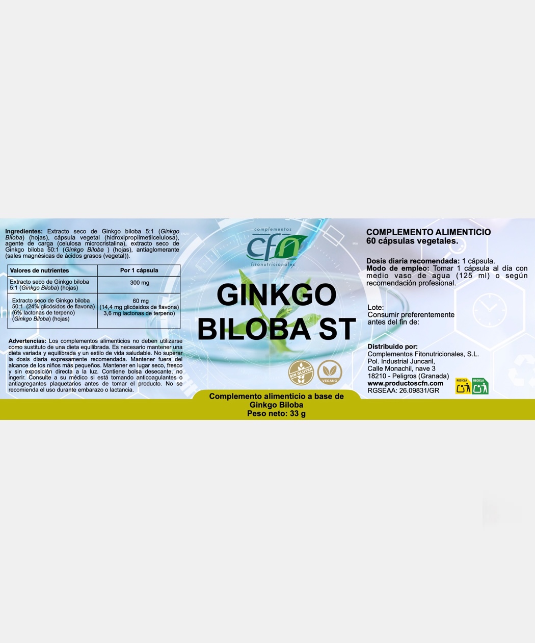 Ginkgo Biloba ST - Imagen 2