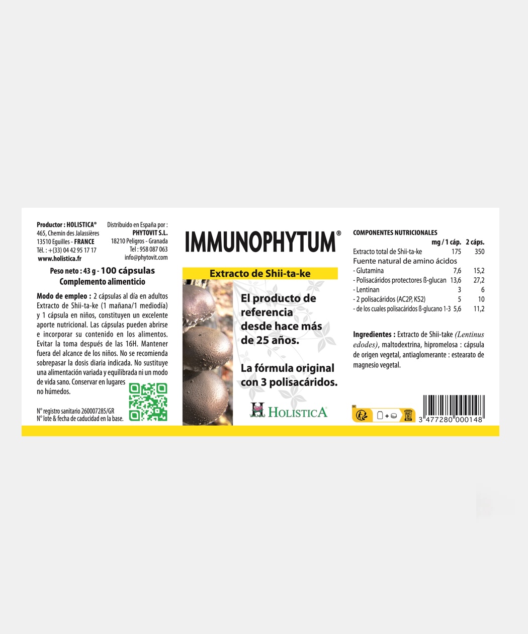 Inmunophytum® 100 cápsulas - Imagen 2