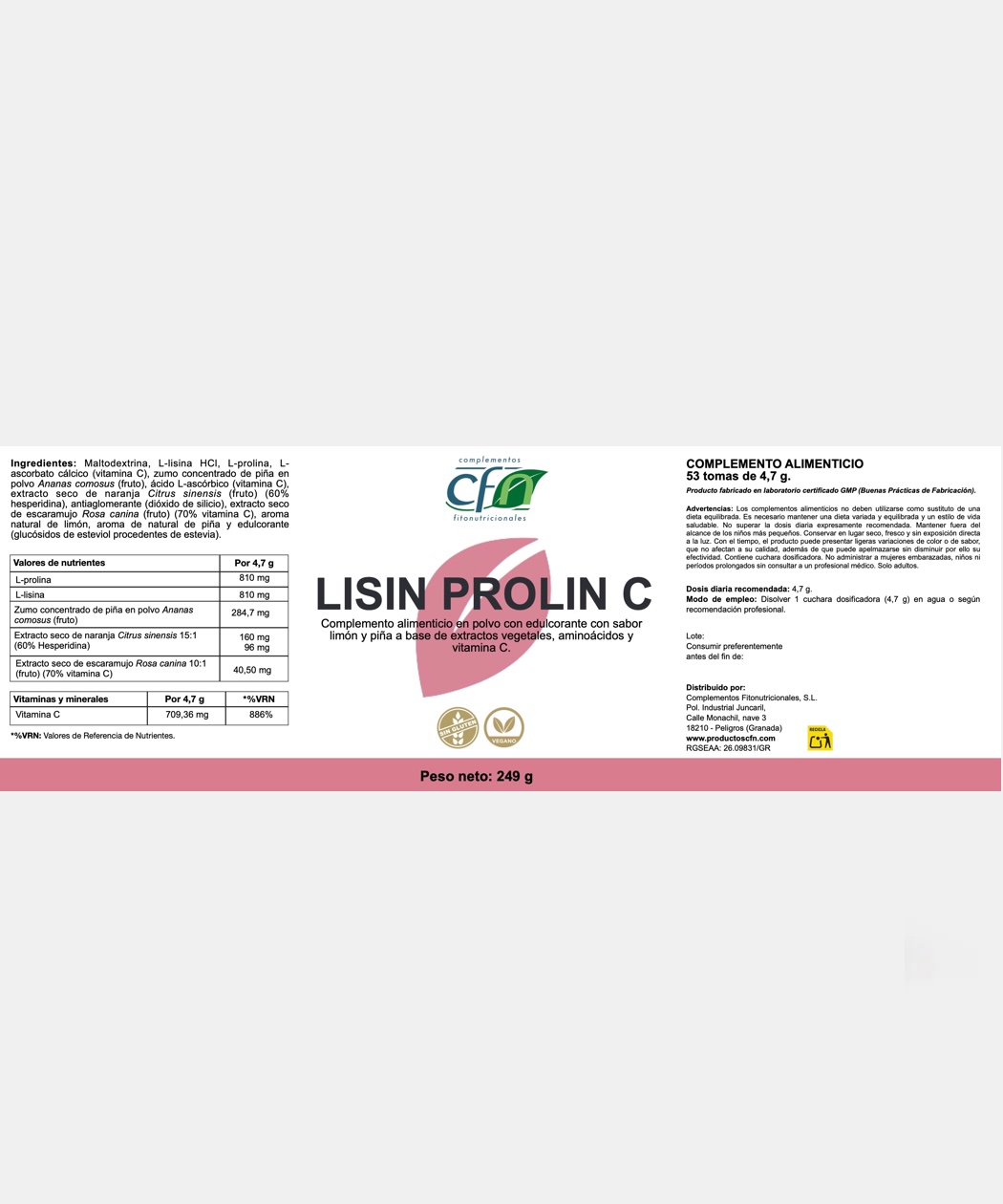 Lisin Prolin C - Imagen 2