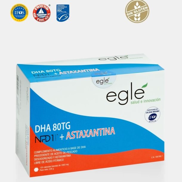 DHA 80 TG NPD1 + ASTAXANTINA - 120 Cápsulas