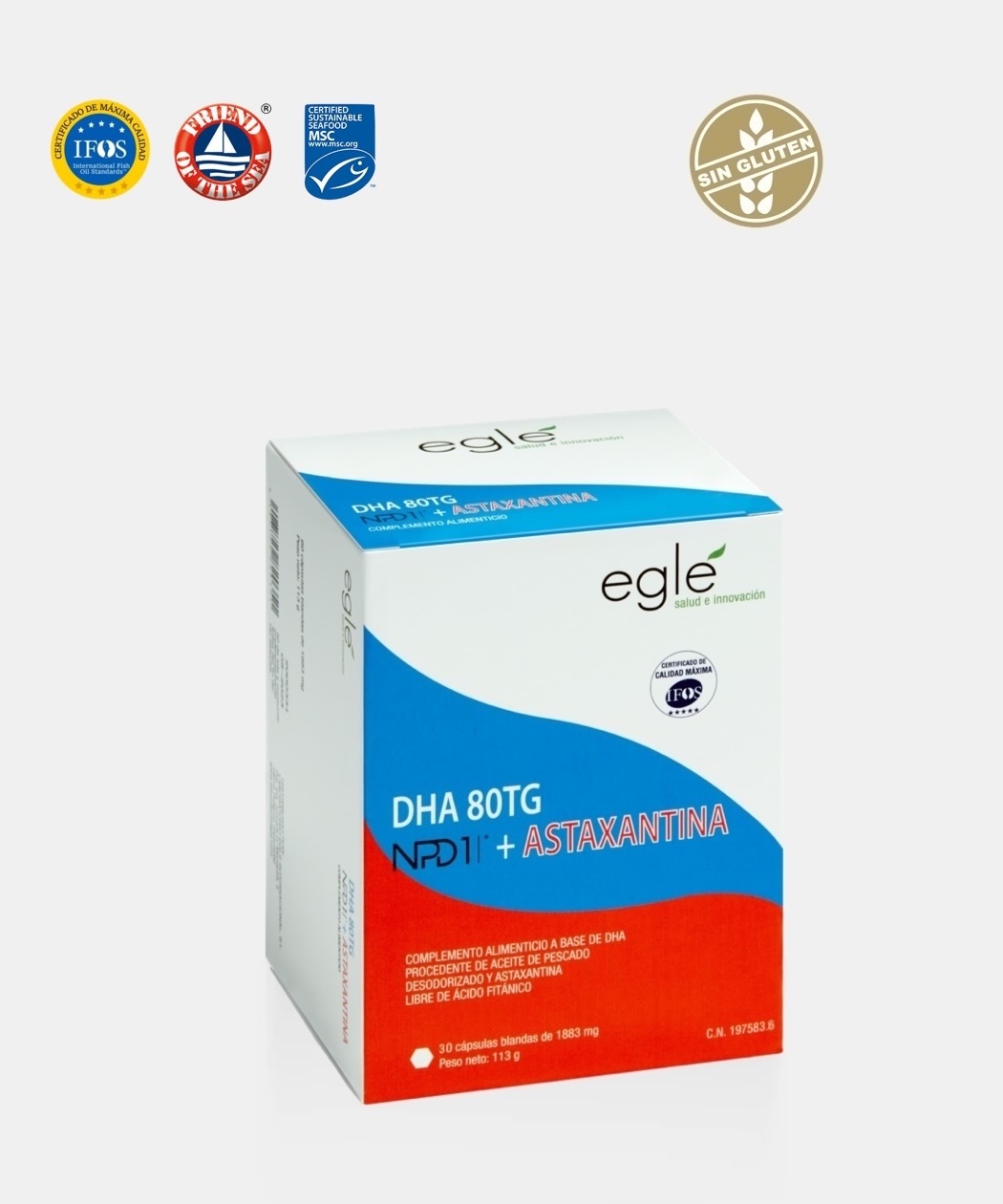 DHA 80 TG NPD1 + ASTAXANTINA - 30 Cápsulas