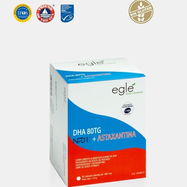 DHA 80 TG NPD1 + ASTAXANTINA - 60 Cápsulas