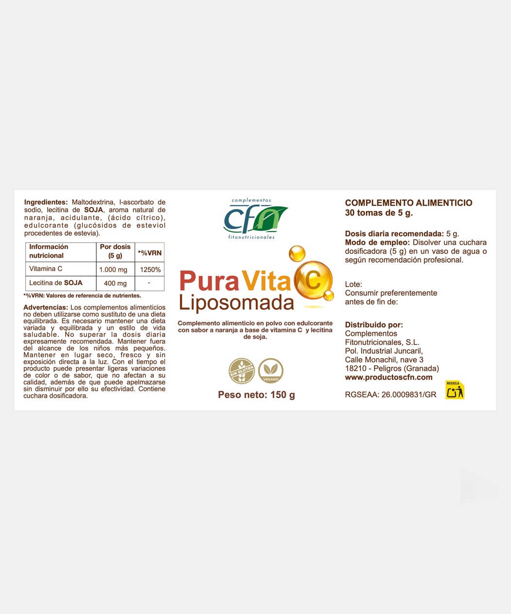 Pura Vita C Liposomada - Imagen 2