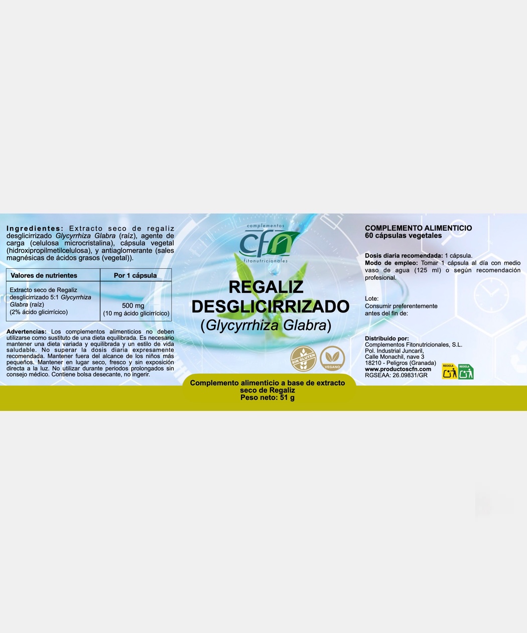 Regaliz desglicirrizado - Imagen 2