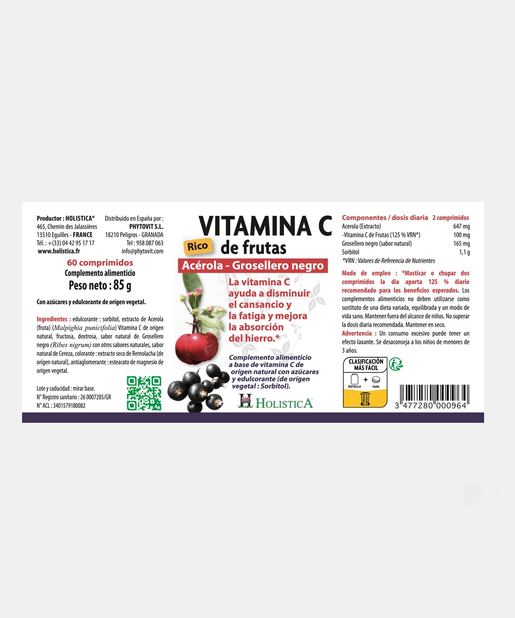 Vitamina C Natural Frutas - Imagen 2