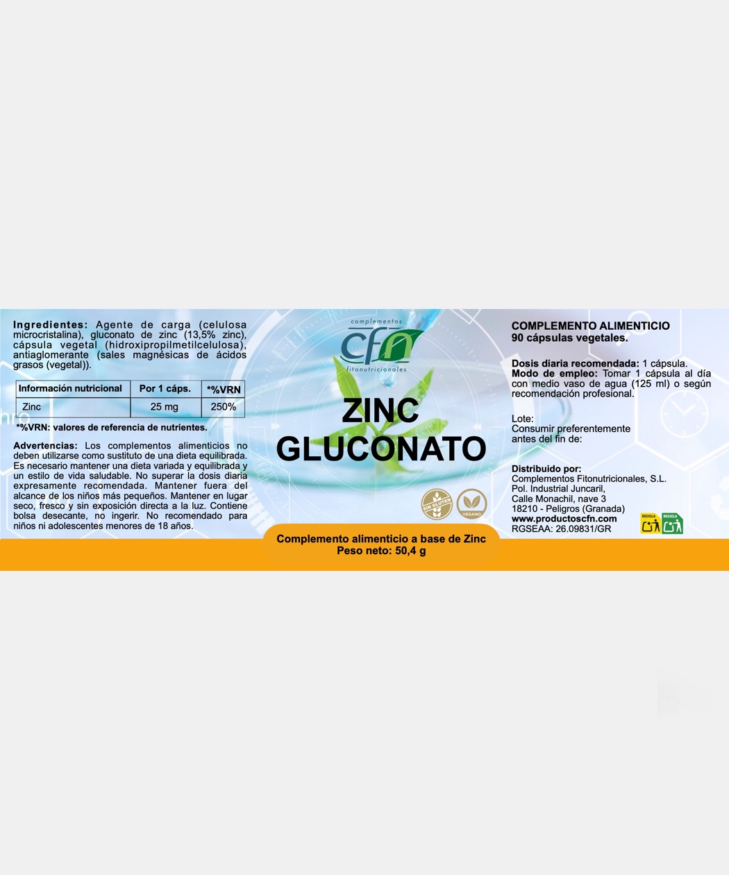 Zinc Gluconato - Imagen 2